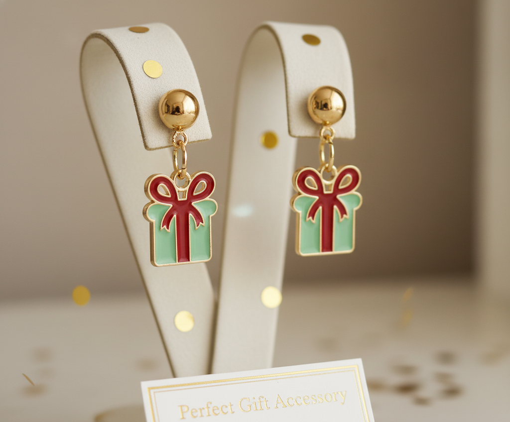 Christmas Package Earrings