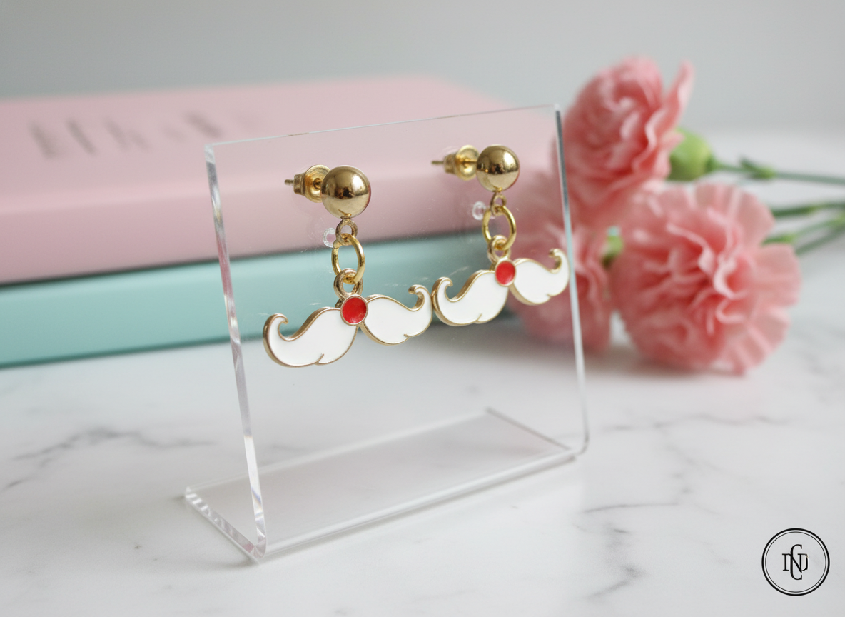 Santa’s Moustache Earrings