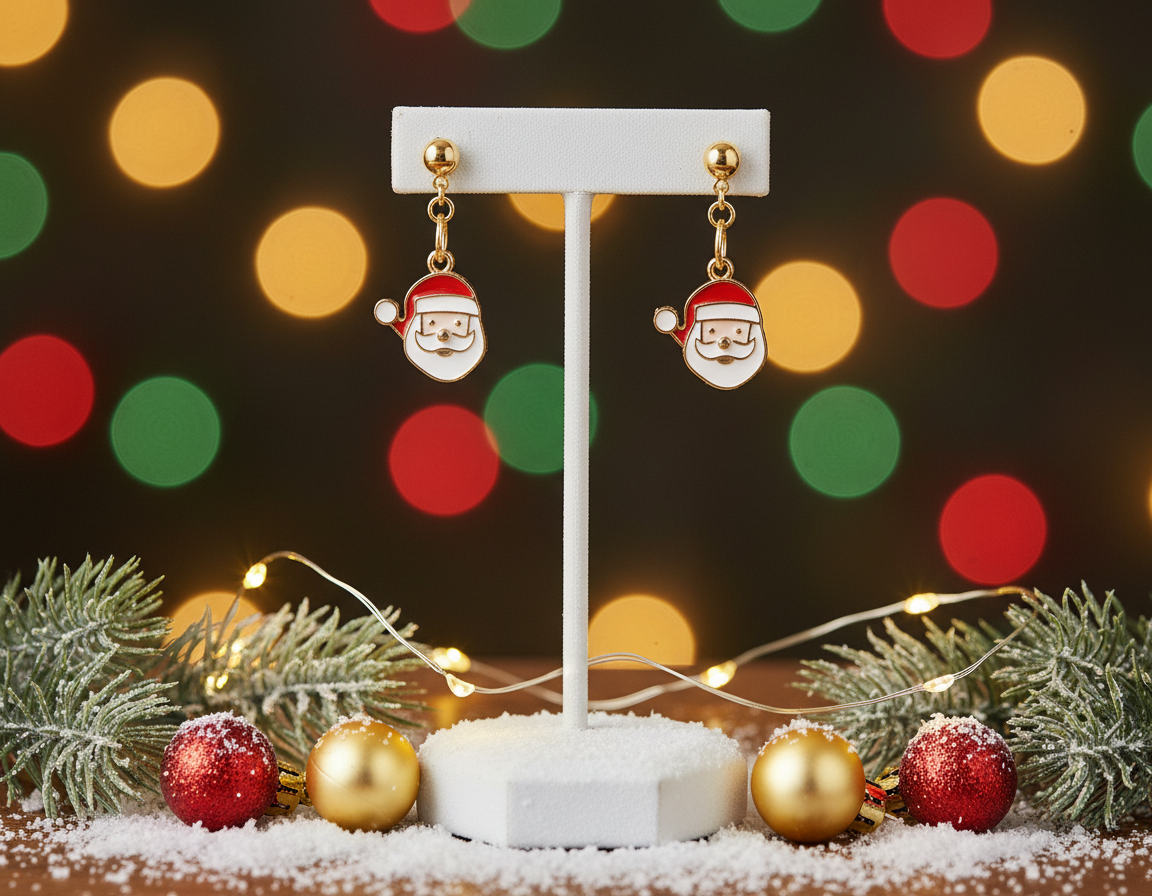 Santa Earrings