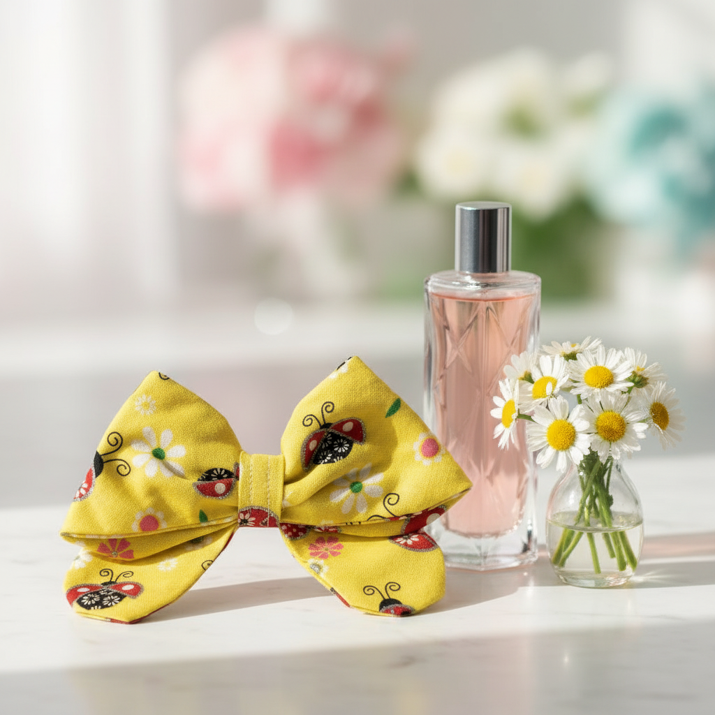 Lucky Ladybug Clipon Bow