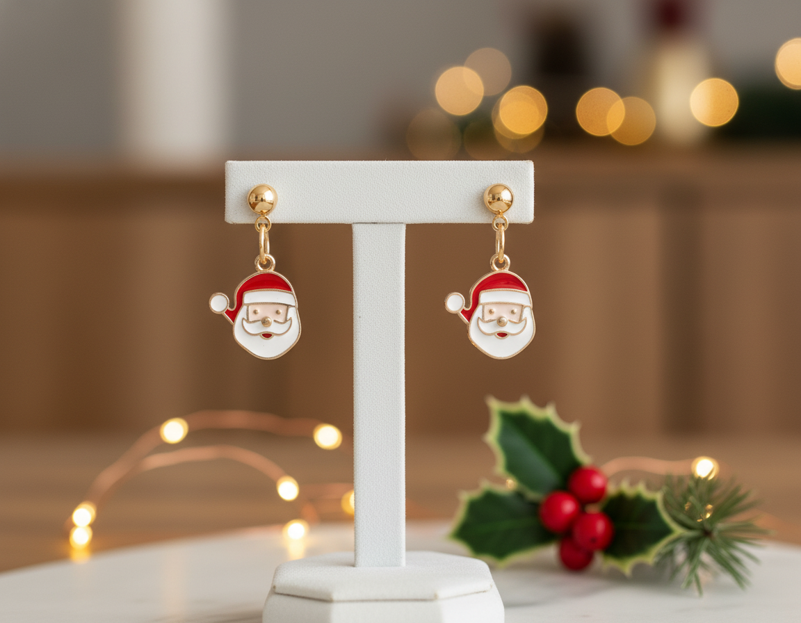 Santa Earrings