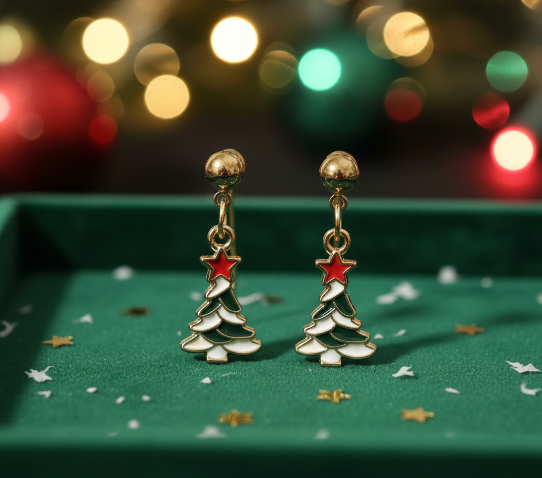 Christmas Tree Earrings