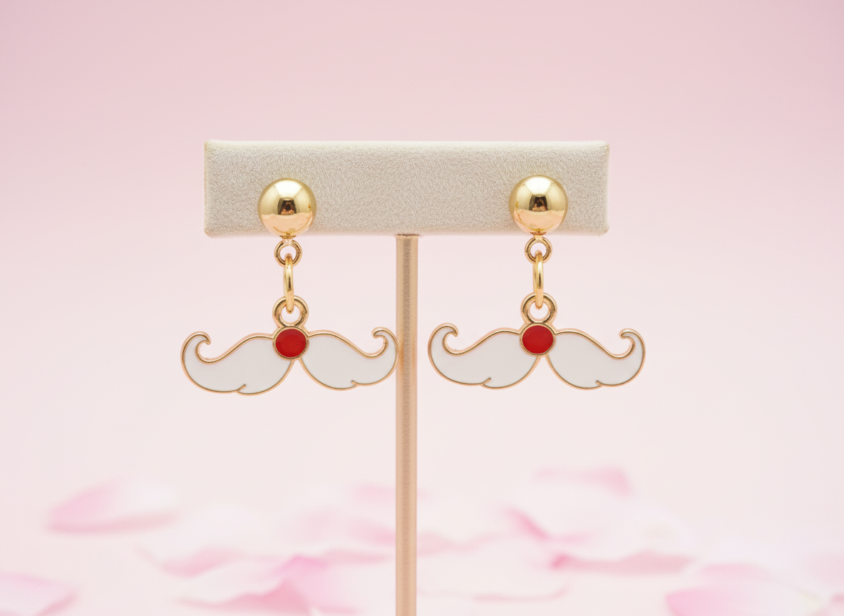 Santa’s Moustache Earrings