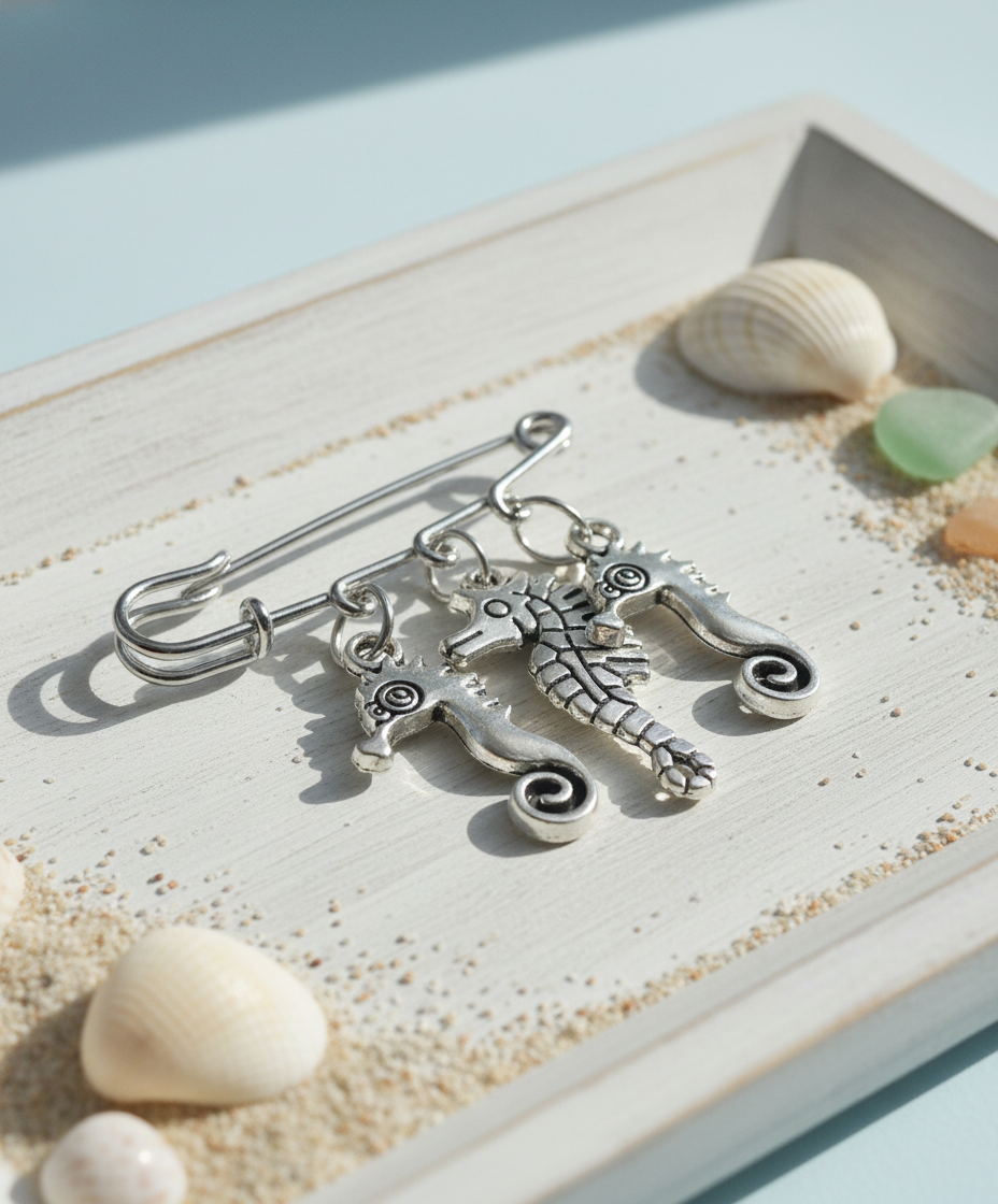 Seahorses Pin