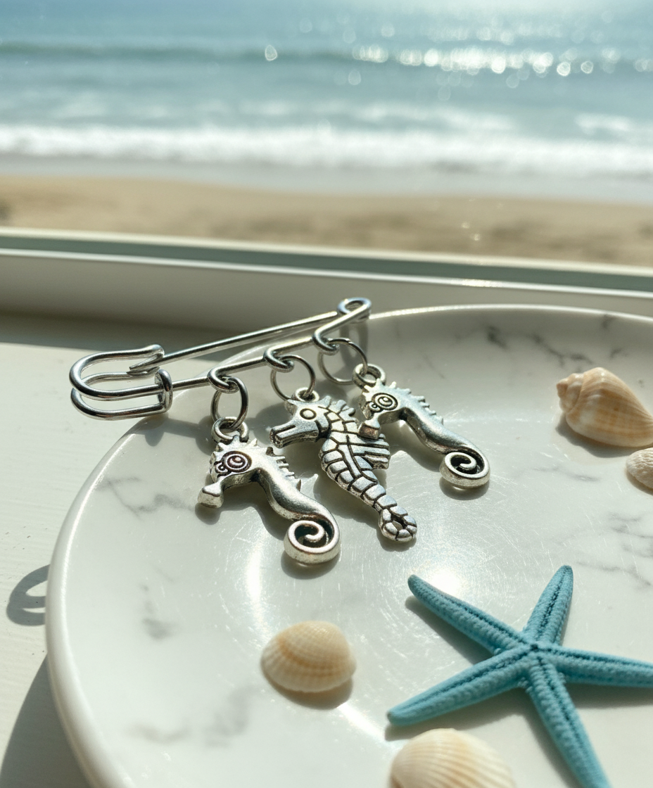 Seahorses Pin