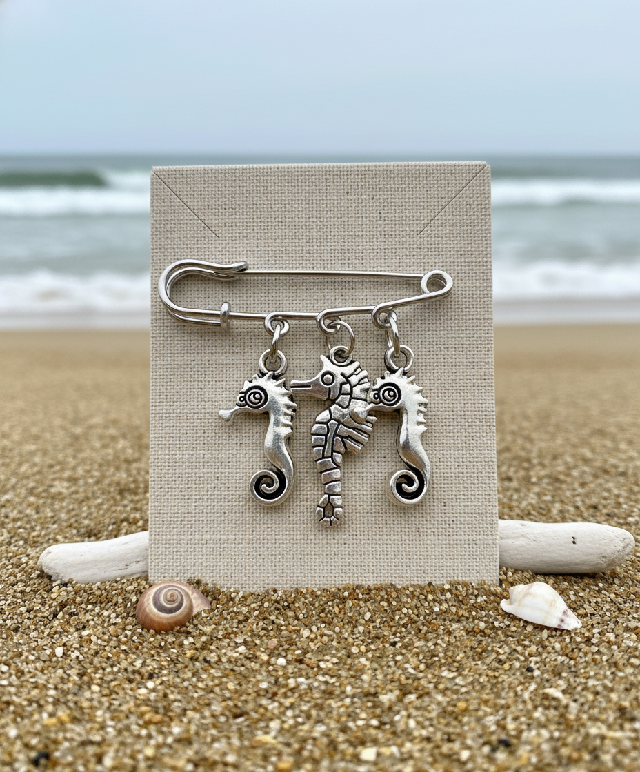 Seahorses Pin